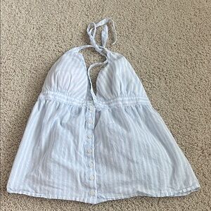 Hollister open back halter tie top